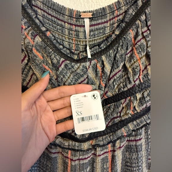 NWT Free People Marley Plaid Jumpsuit Size XS - MSRP $188 - Picture 6 of 7